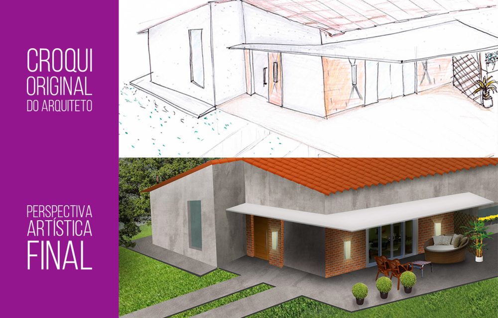 Manipulação Digital | Mockup de reforma para escritório de Arquitetura